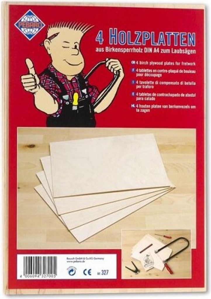 Sperrholzplatten Basteln Laubsägearbeiten Produktbild 