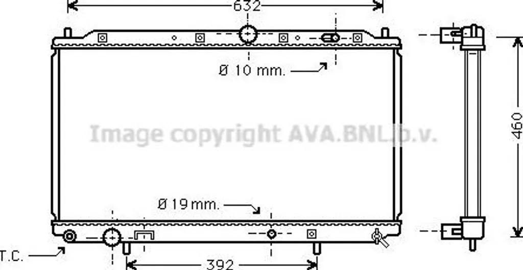 Radiateur Moteur pour Réparer Volvo V40 ou Carisma - Ref MB925634 MT2116