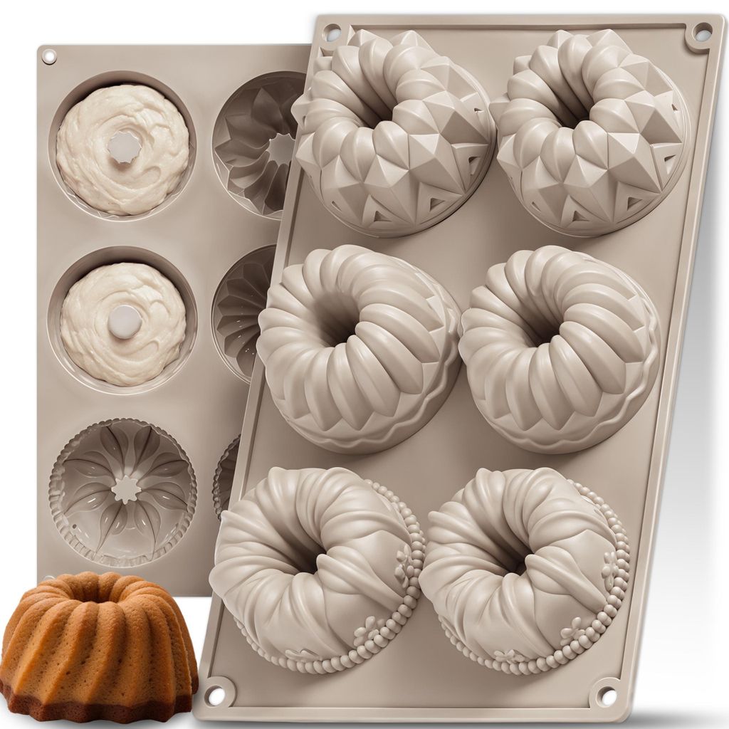 Kuketo | Forma Do Muffinek 6 Otworów 28,5 × 17,5 cm – Zdjęcie produktu 