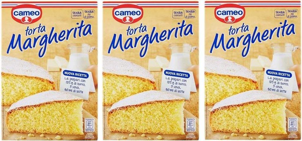 3 x Cameo Preatato per Torta Margherita Italienischer Kuchen 188 g