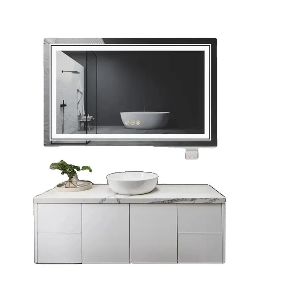 Miroir LED 105x50cm étanche : finit le manque de lumière dans la salle de bain