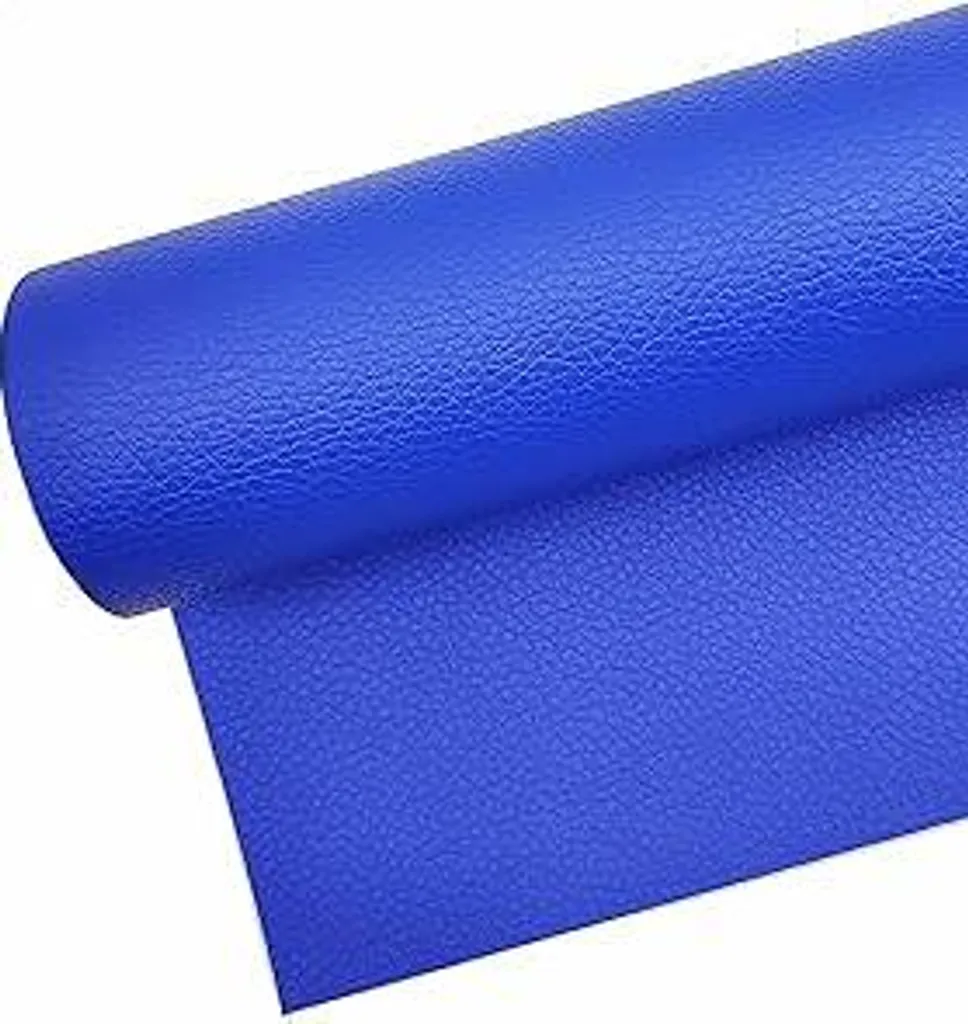 Pelle Adesiva Blu Brillante 50x120cm - Kit Riparazione Sedili e Divani