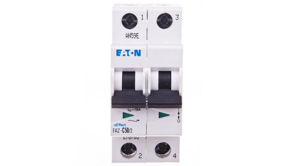 Interruttore 2P C 50A 15kA AC FAZ C50/2 278765 Immagine del prodotto 