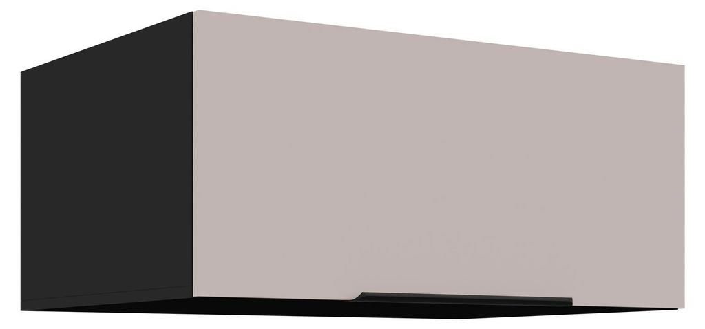 Aufsatzschrank Hochschrank 80 cm Küche ARONA Kaschmir beige Produktbild 