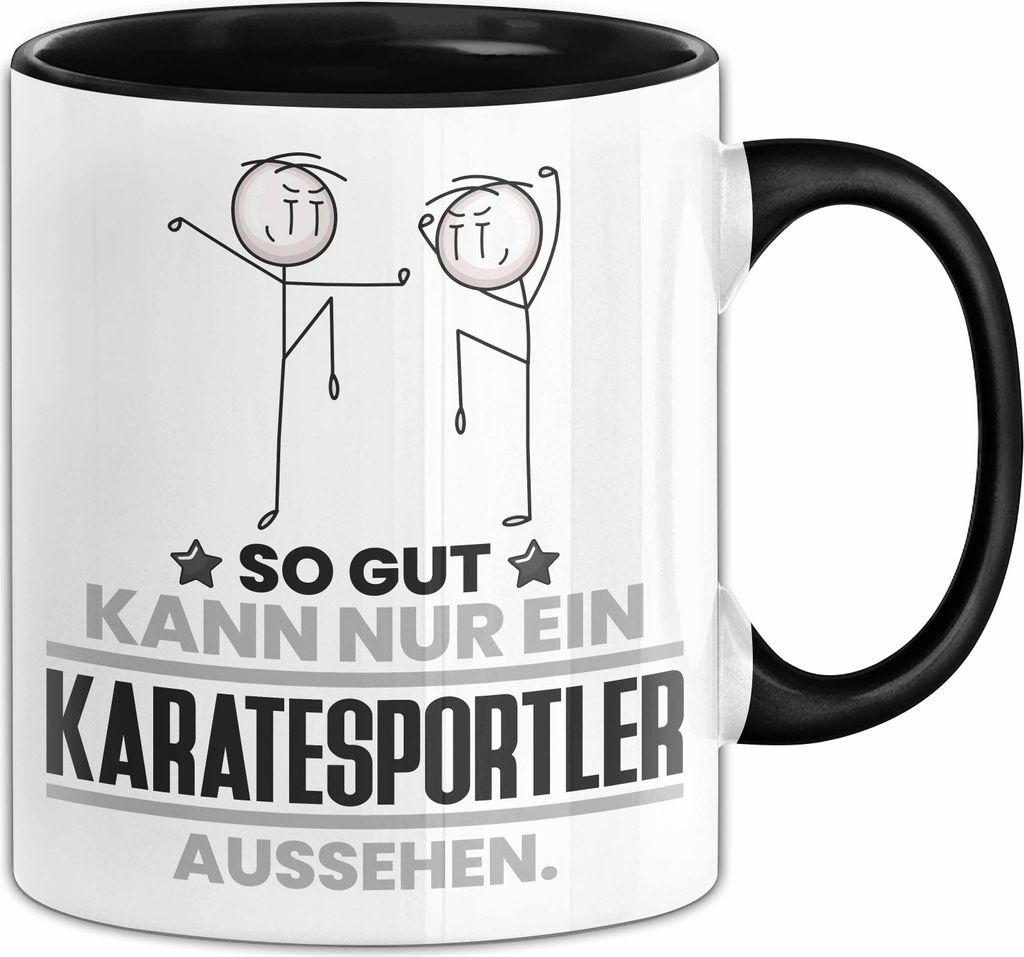 Karatesportler Geschenk Tasse So Gut Kann Nur Ein Karatesportler Aussehen Geschenkidee Kaffee-Becher (Schwarz)