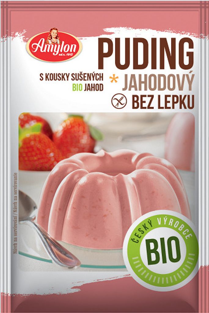 Glutenfreier Erdbeerpudding  40g AMYLON Produktbild 