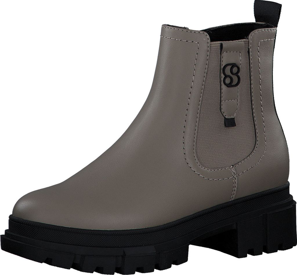 s.Oliver Damen Stiefelette Chelsea Boot Stretch Plateau 5-25402-41, Größe:42 EU, Farbe:Braun