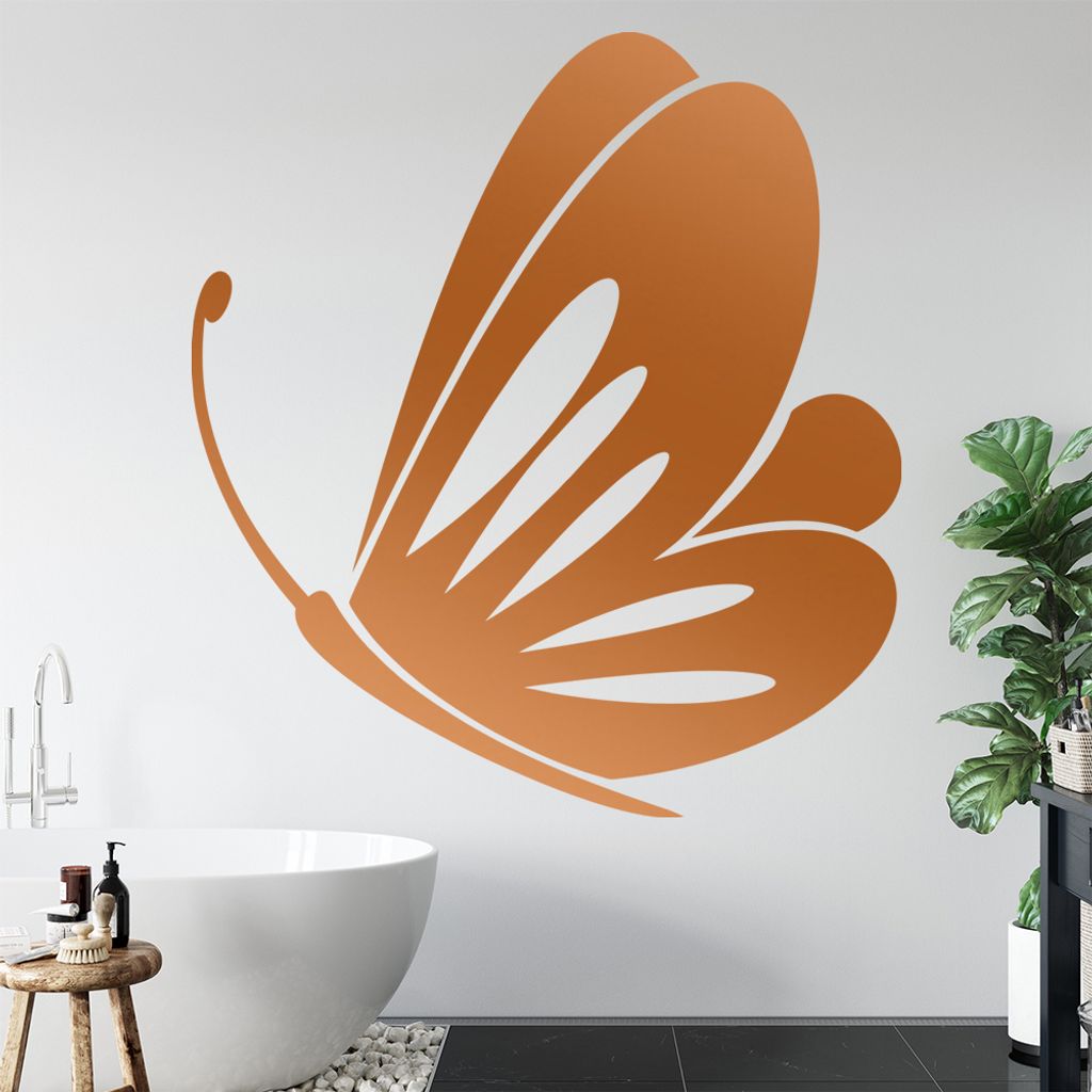Schmetterling Nr. 1 Wandtattoo in 6 Größen - Wandaufkleber Wall Sticker - Dekoration, Küche, Wohnzimmer, Schlafzimmer, Badezimmer
