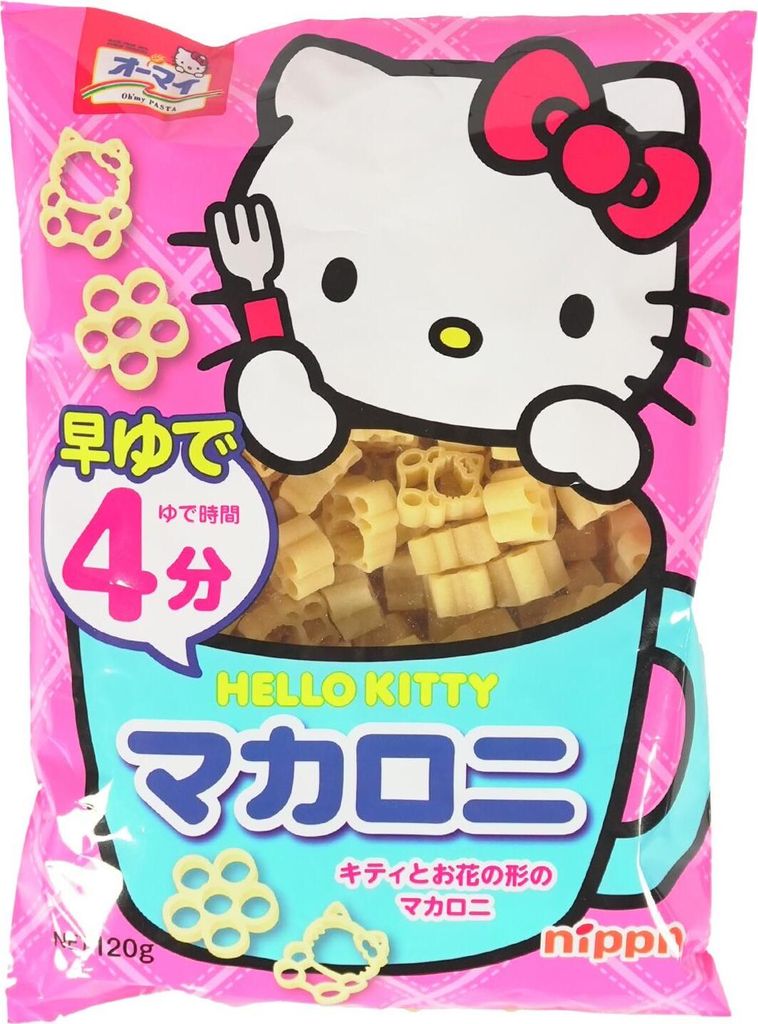 Nippn Hello Kitty Macaroni Nudeln 120g Produktbild 