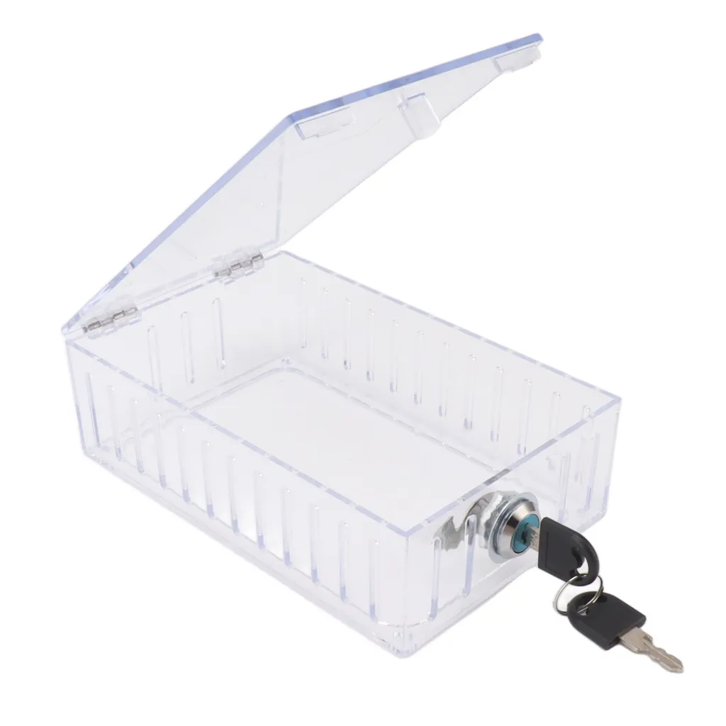 Couvercle de protection transparent pour thermostat avec serrure à clé - 3