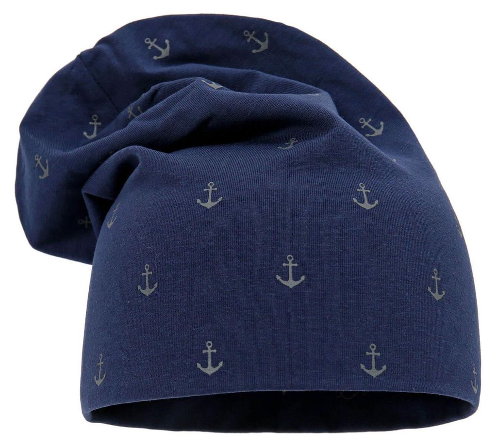 Leoberg Kinder Beanie Mütze Mädchen Jungen - Uni Kinderbeanie in 103103-Blau-40