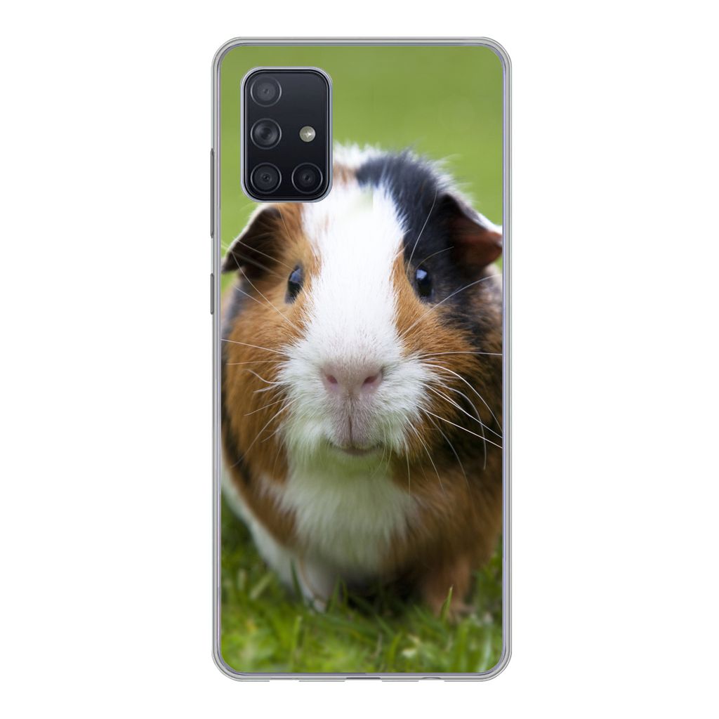 MuchoWow Handyhülle Schutzhülle Hülle für Samsung Galaxy A51 5G Zwei Meerschweinchen Silikon Softcase Handy Hülle - Abbildung