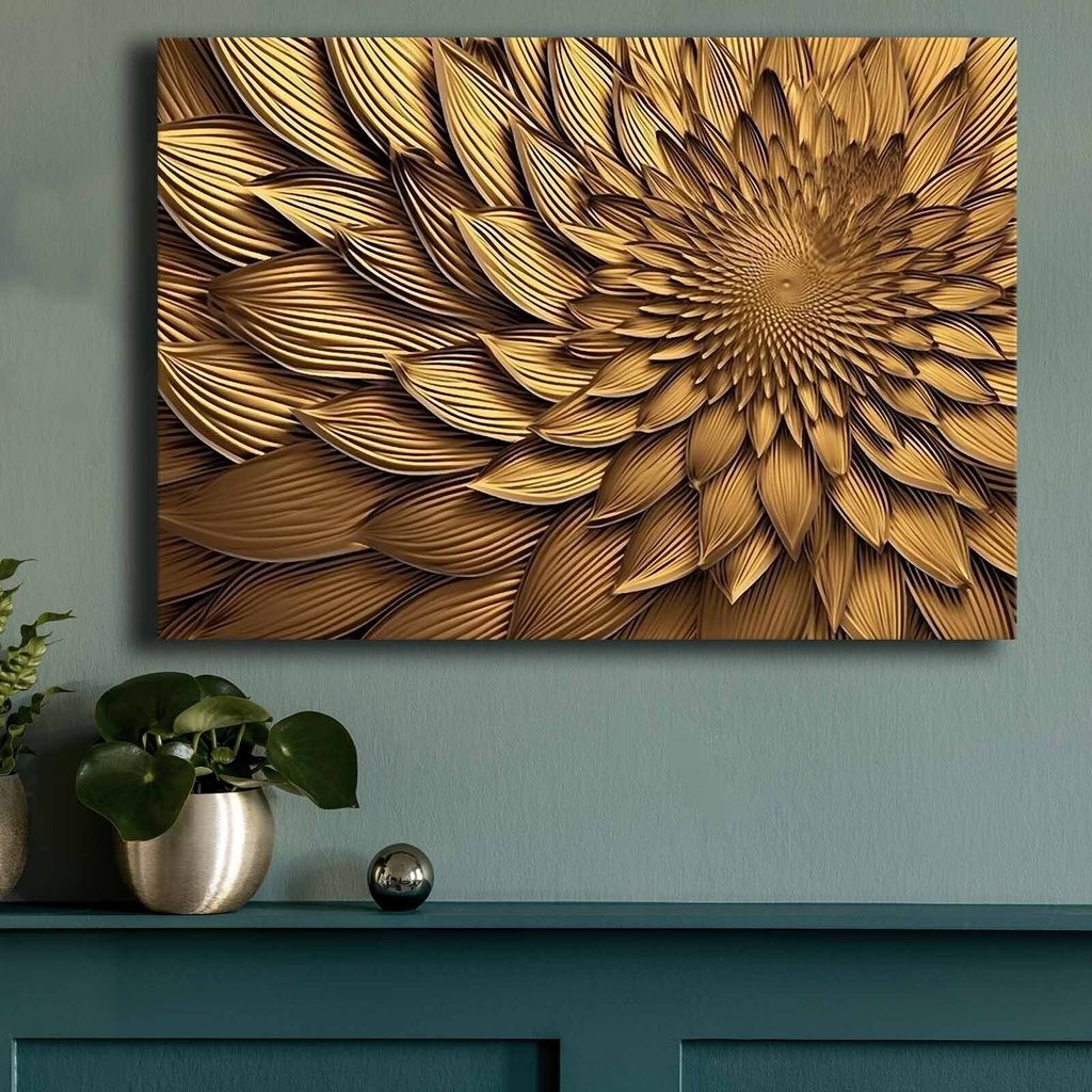 Wallity, 70100GSC-024, Dekorative Leinwandmalerei, Mehrfarbig, 100 % LEINWAND, 70 x 100 cm