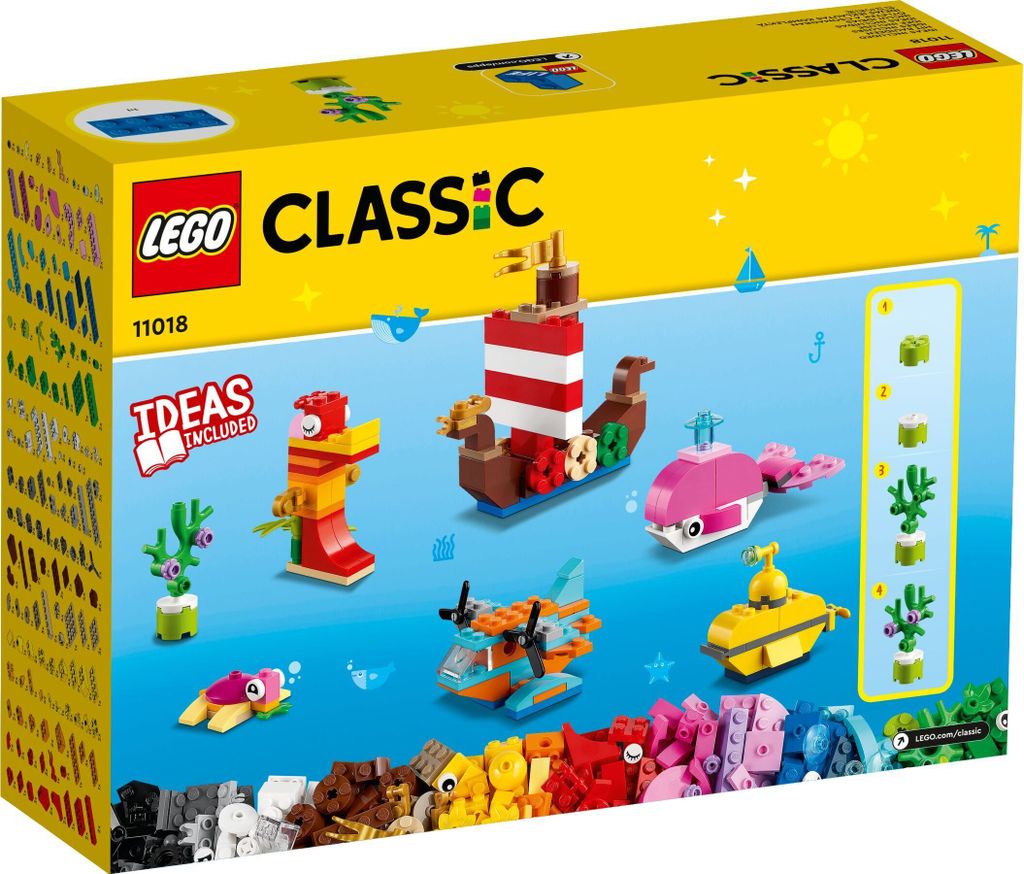 LEGO 11018 Classic Kreativer Meeresspaß, Kreativ-Set mit Produktbild 11
