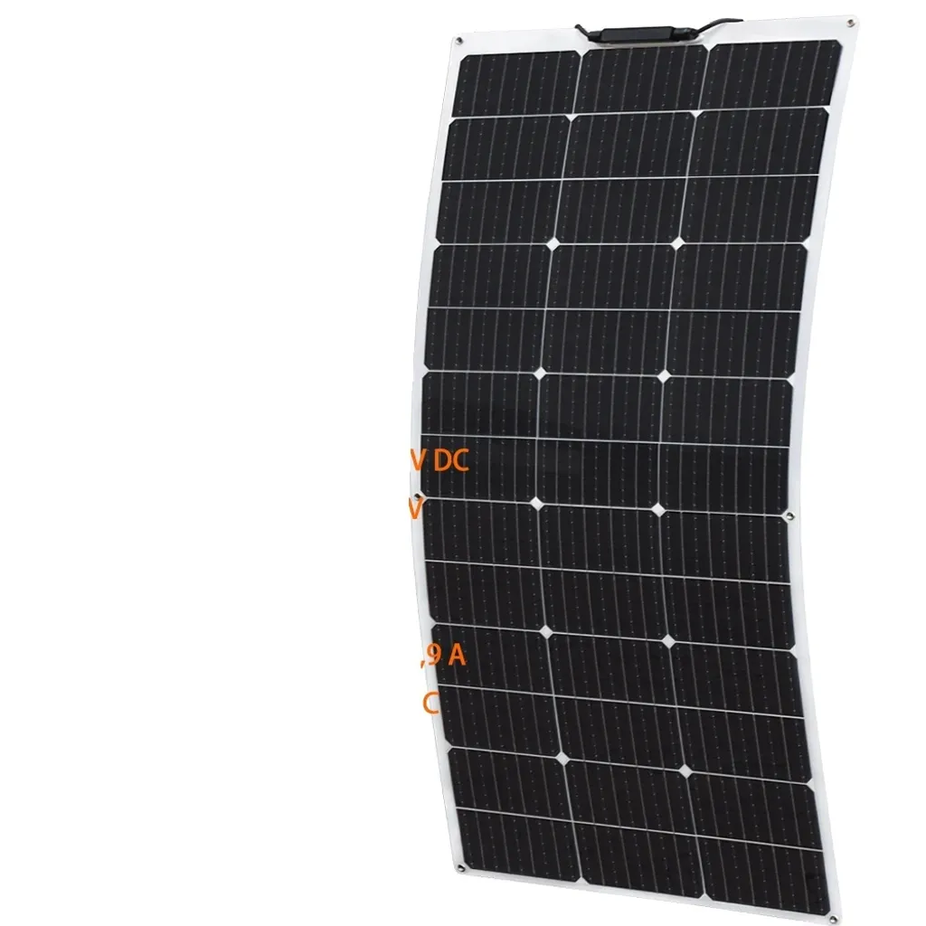 Panneau solaire flexible monocellulaire 100W étanche camouflage neige