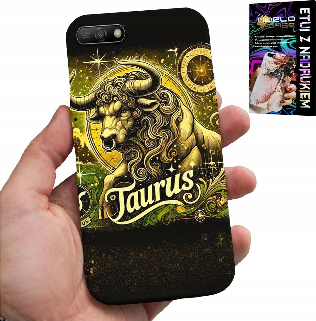 Etui Do Huawei Y6 2018 - Znak Zodiaku Byk Astronomia Futerał