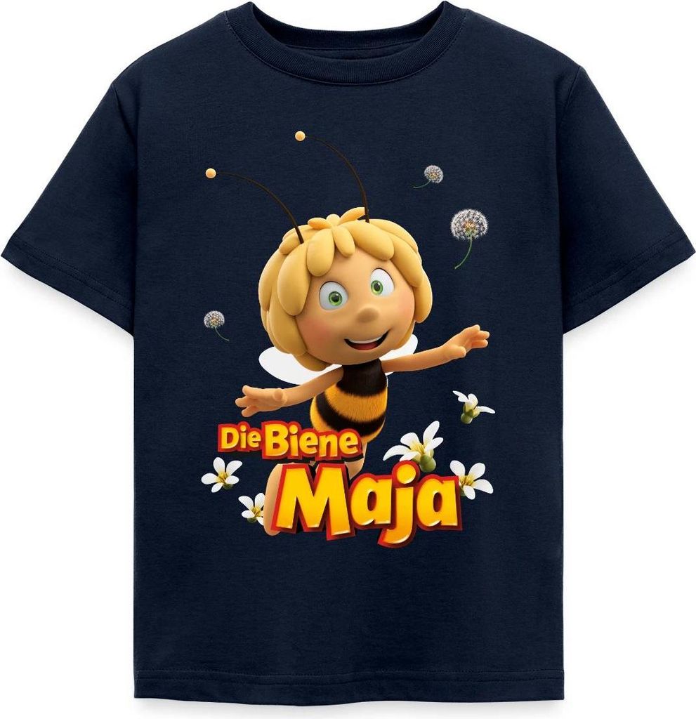 Spreadshirt Die Biene Maja 3 Das Geheime Königreich Film Logo Kinder T-Shirt, 122/128 (7-8 Jahre), Navy
