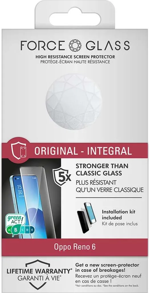 KONEE Vetro Temperato Compatibile con Oppo Reno 6 5G + Fotocamera (w6z