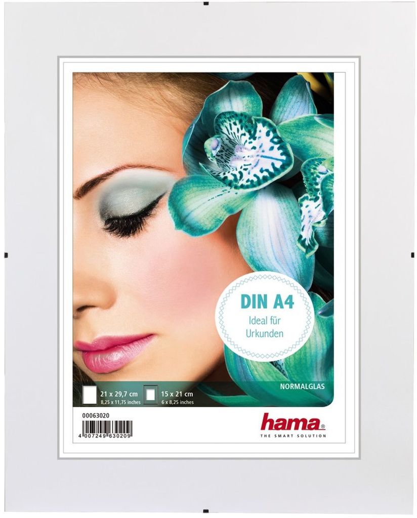Hama Rahmenloser Bildhalter "Clip-Fix", Normalglas, 21 x Produktbild 