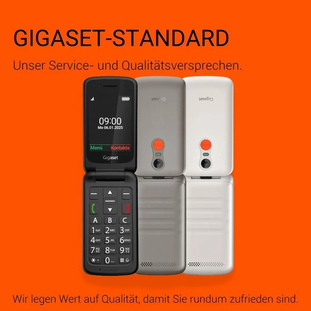 Téléphone portable noir GL 595 Geemarc avec grand écran et SOS - 13