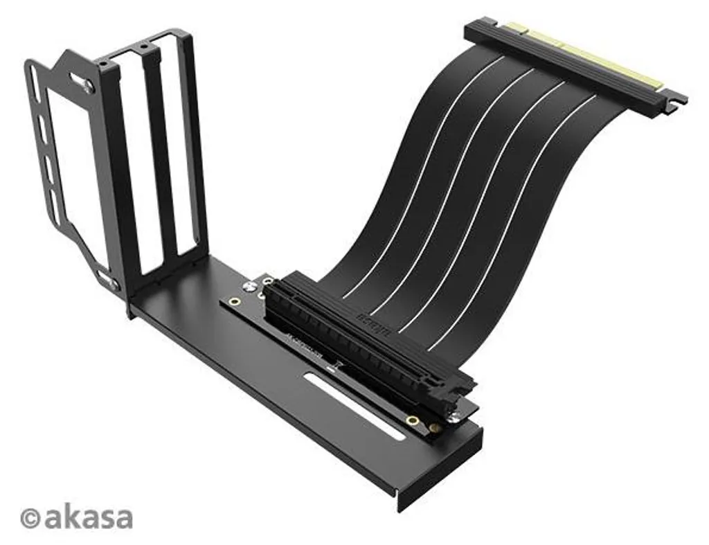 Support Vertical pour Carte Graphique Akasa Riser Black Pro avec Câble