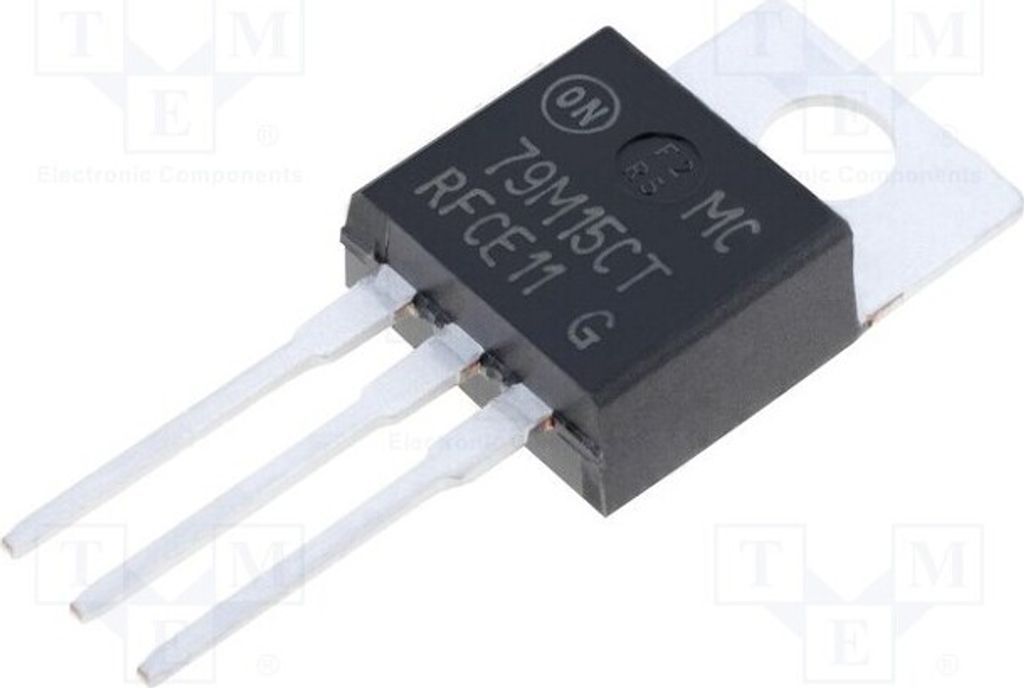 2x IC: Spannungsstabilisator -15V Linie,geregelt(nein) 0,5A THT MC79M15CTG Ungere