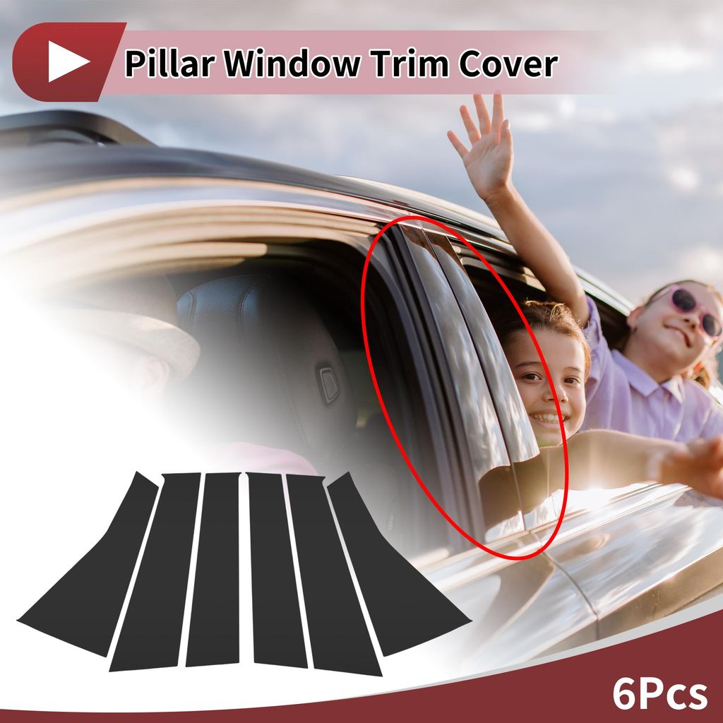Türs?ulen Fensterleiste Anti Kratzer Aufkleber S?ulen Tür Au?enabdeckung für Nissan NOTE E12/E13 2009-2022 Schwarz Vorne Hinten Links Rechts