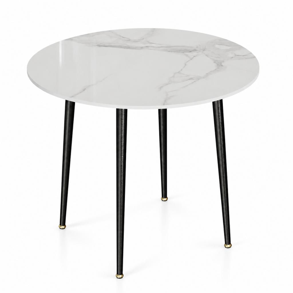 FATIVO - Mesa redonda para comedor, 80 cm, superficie de Imagen del producto 