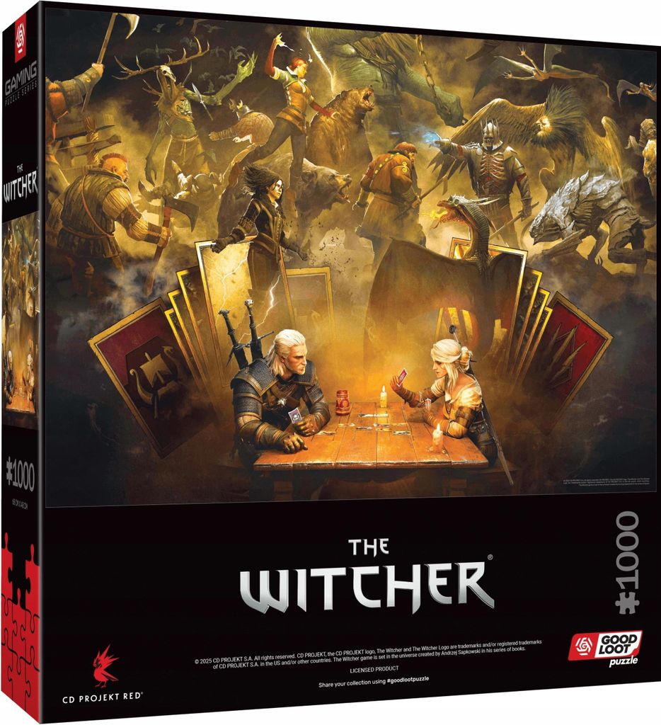 Merc  Puzzle Witcher Playing Gwent NEU  1000 Teile Obrázek produktu 