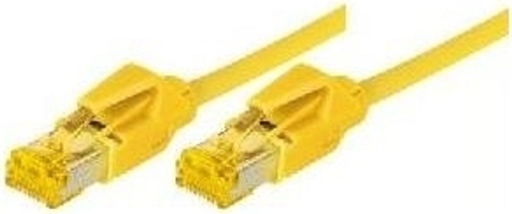 Patchkabel S/FTP, PiMF, Cat 6a, gelb, 7,5 m Für 10 Gigabit/s, halogenfrei, mit Draka-Kabel und Hirosesteckern TM31 (bisherige Bezeichnung S/STP) (...