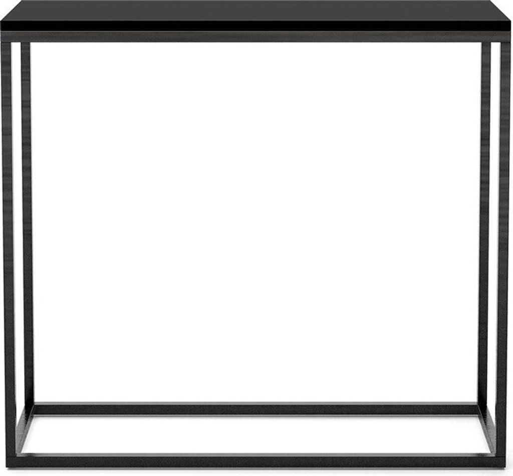 BETTSO Konsole für Flur elegante Schminktisch WELL 80cm Schwarz mit Schwarzbeinen