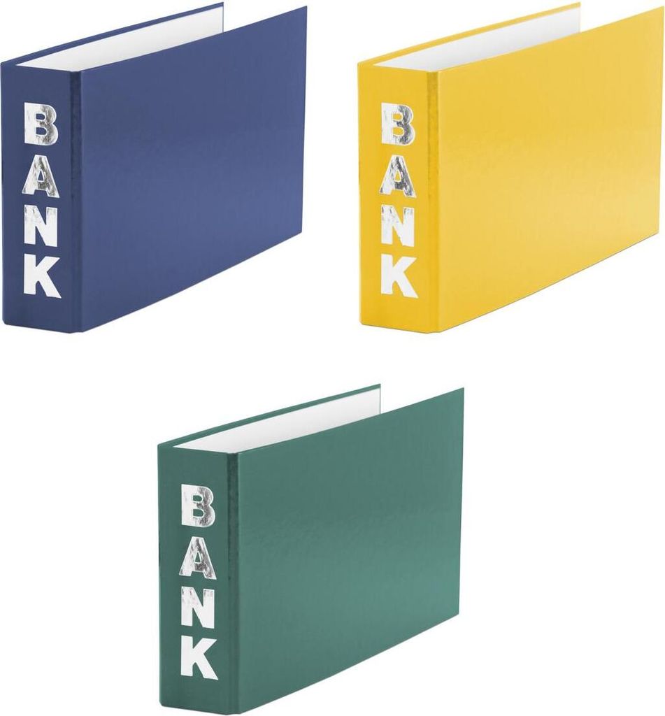 3 Bankordner / 140x250mm / für Kontoauszüge / Farbe: je 1x Produktbild 