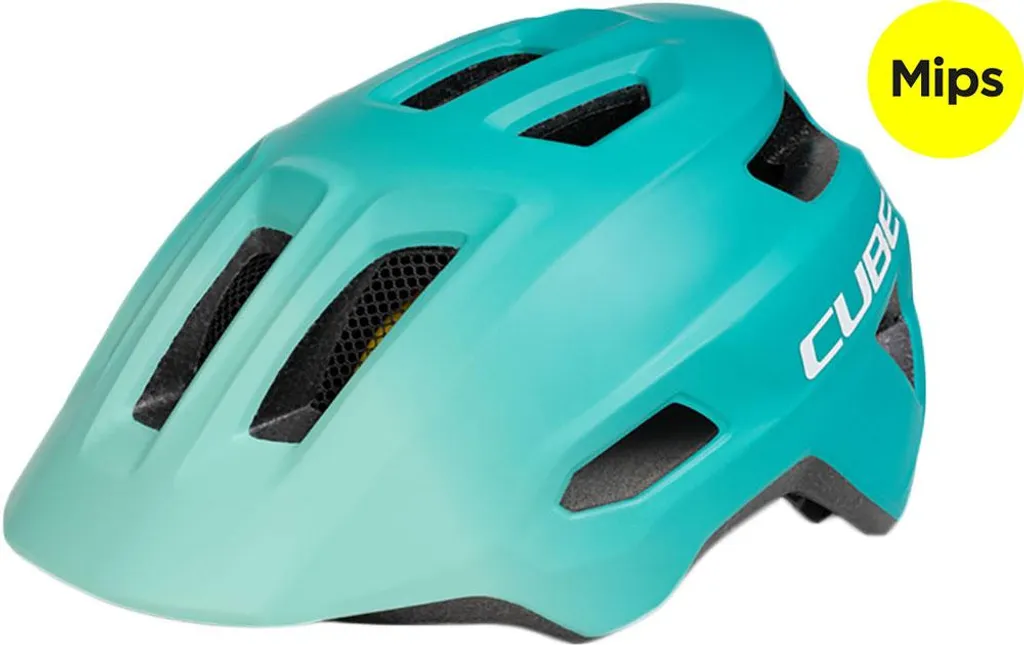 Casque vélo enfant Cube Linok Mips Junior vert S avec sécurité Mips