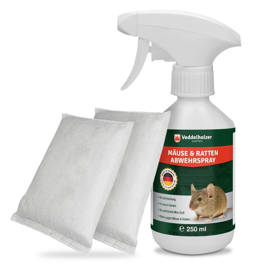 Veddelholzer 250 ml Mäuseabwehr Set mit Duftsäckchen Produktbild 