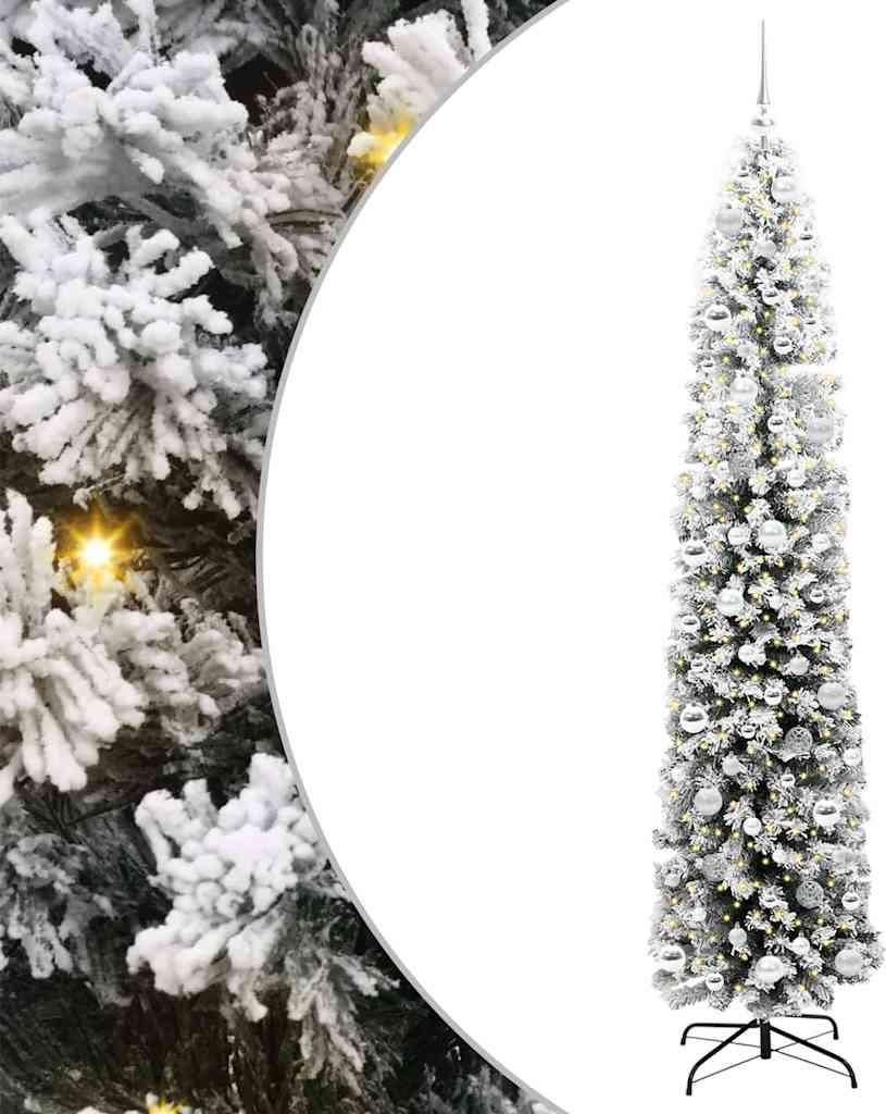 vidaXL Künstlicher Weihnachtsbaum mit 300 LEDs mit Ständer Grün 210 cm