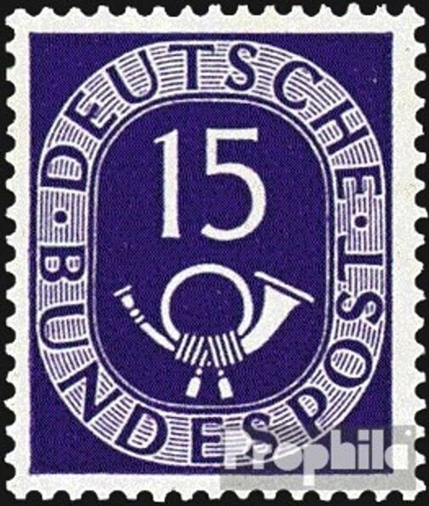 Briefmarken BRD (BR.Deutschland) 1951 Mi 129 postfrisch Posthorn