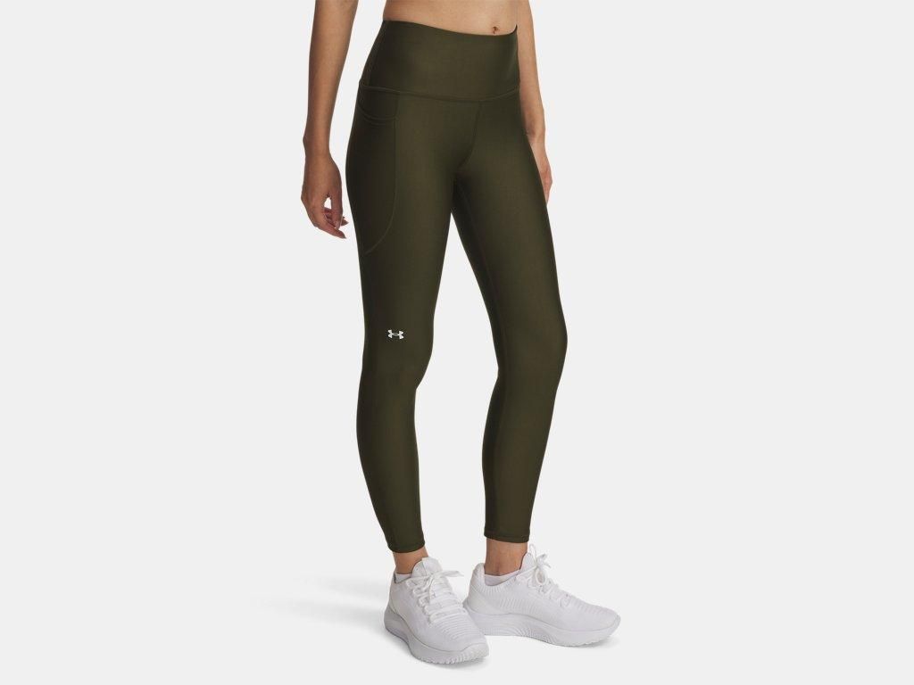 Leggings Under Armour Tech Damen 7/8 Senior L grün/weiss