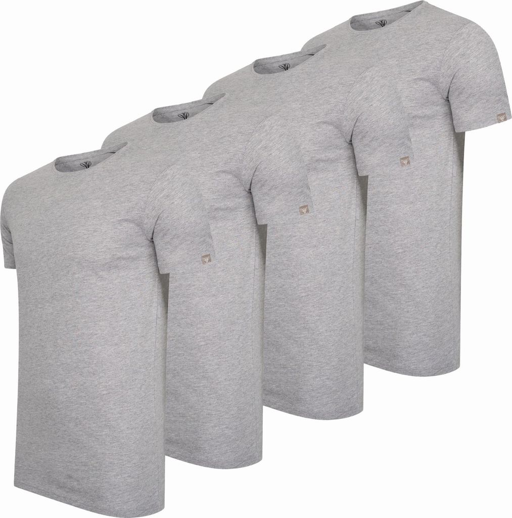 Cappuccino Italia 4-Pack T-shirt Grau - Große 3XL