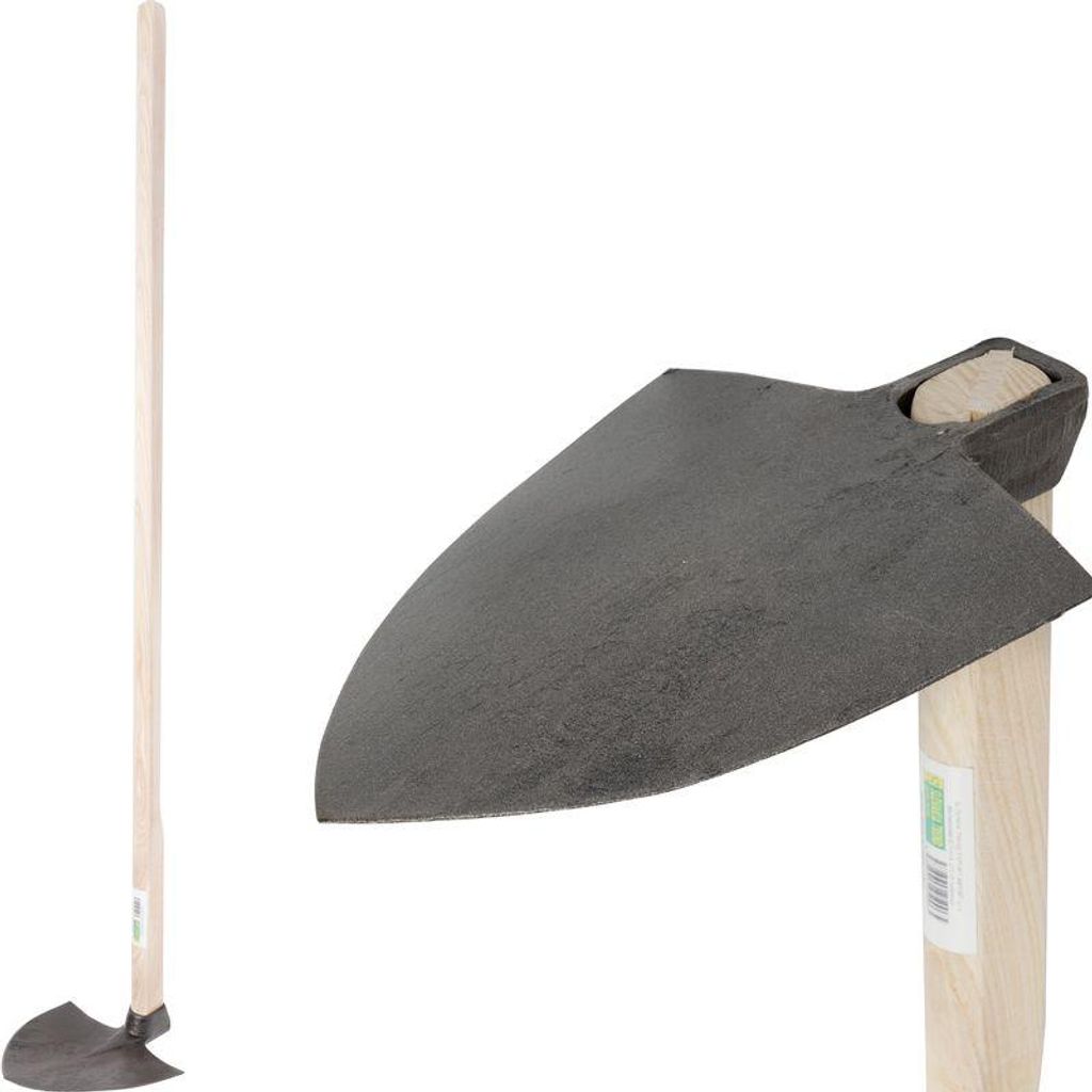 Houe Gardex, pointue, 760 g, forgée, manche en bois Image du produit 
