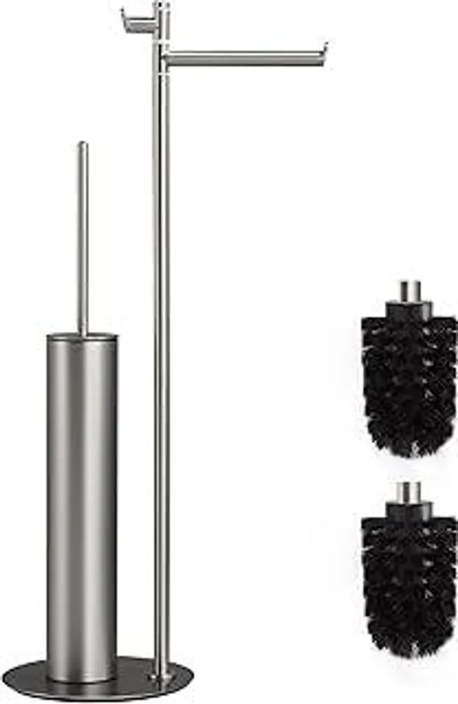 Set WC DAZI Nichel Spazzolato: Piantana Premium per Hotel e Casa