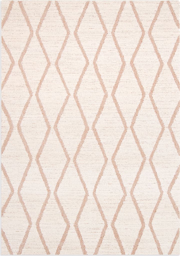 Kurzflorteppich COP Creme-Rosé, 200 x 290 cm