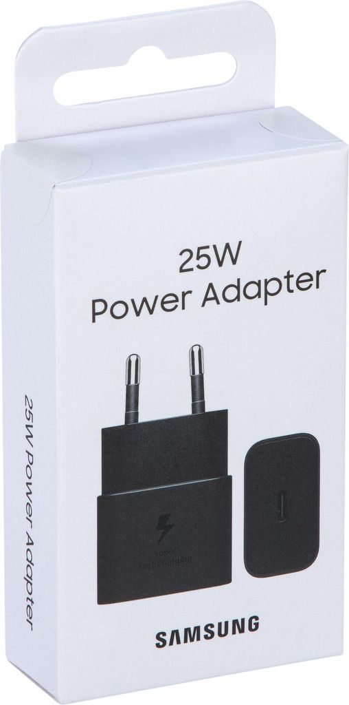Samsung USB-C Ladegerät 25W ohne Datenkabel schwarz Produktbild 