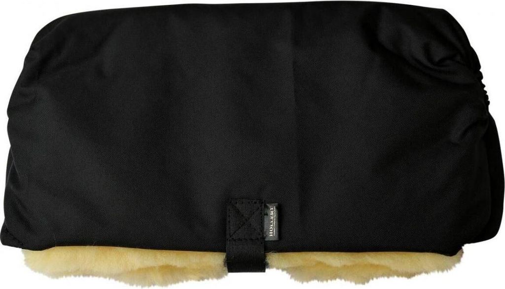 Lammfell - HANDWÄRMER FÜR KINDERWAGEN - Farbe: Schwarz/Gelb
