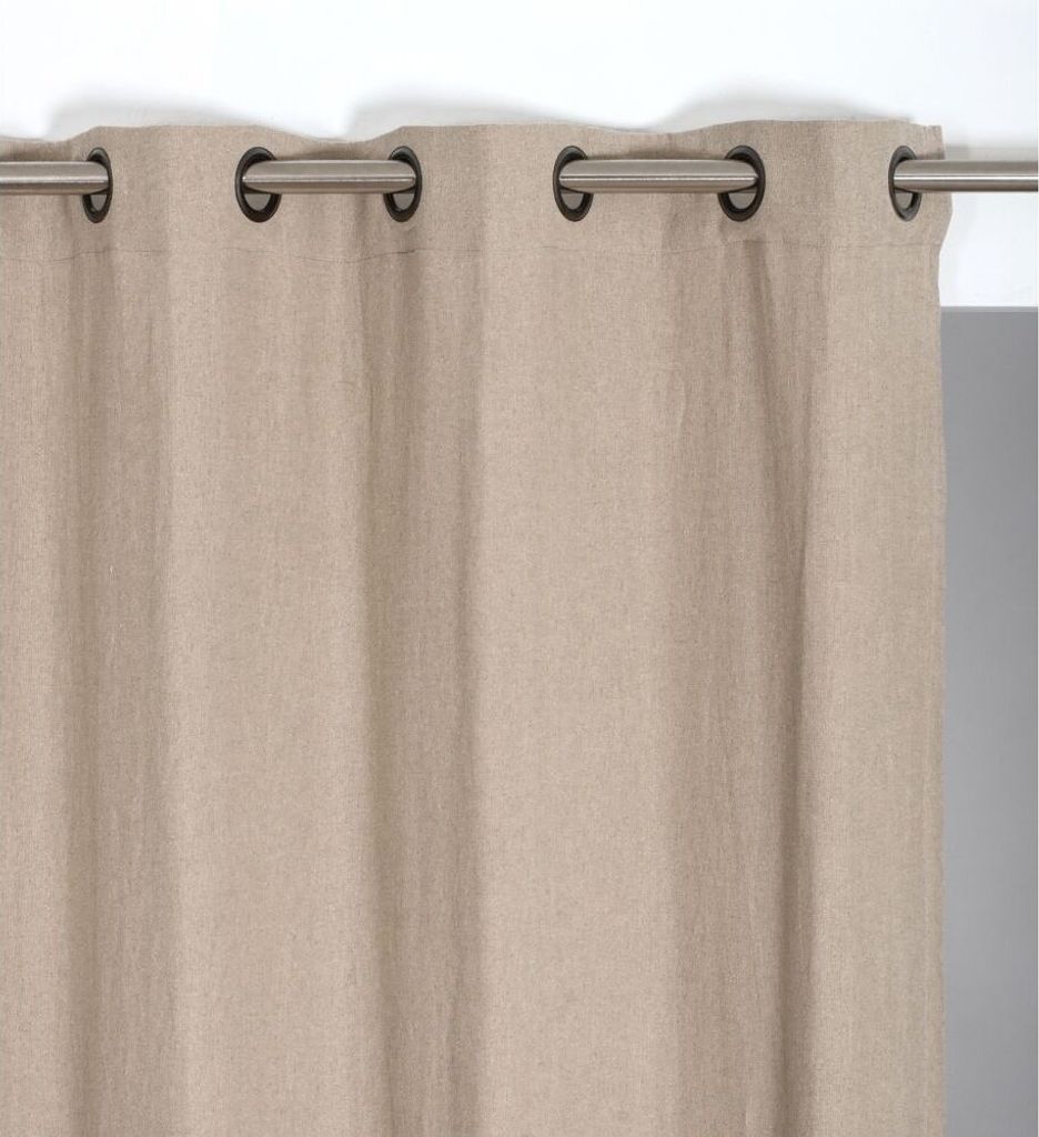 MOONDREAM ThermActiv Thermovorhang | Patentierte Technologie | Ösen | Beige MC632 | 140B x 260H cm