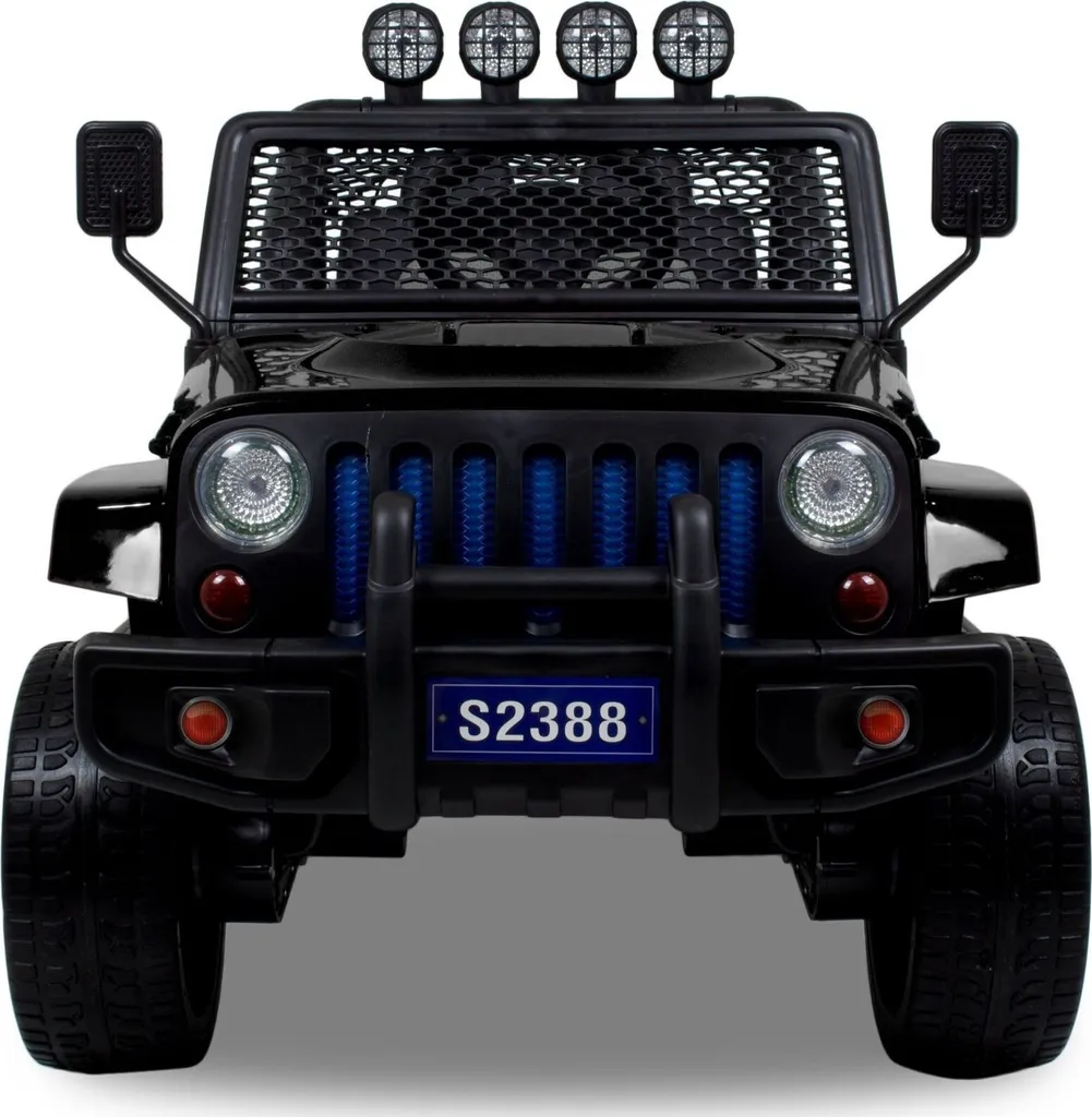4x4 Électrique Enfant Sécurisé : Télécommande et Pneus EVA 12V Noir