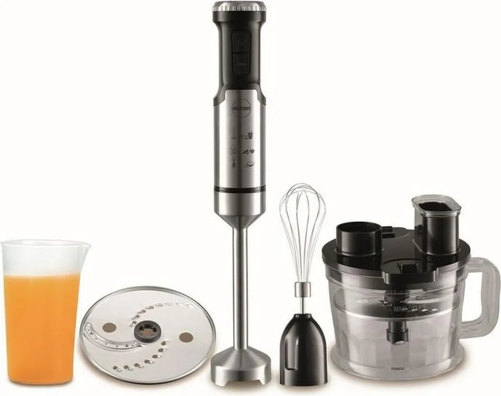 Mixeur Plongeant Eldom BL220 1000W Argent avec Lames Haute Résistance