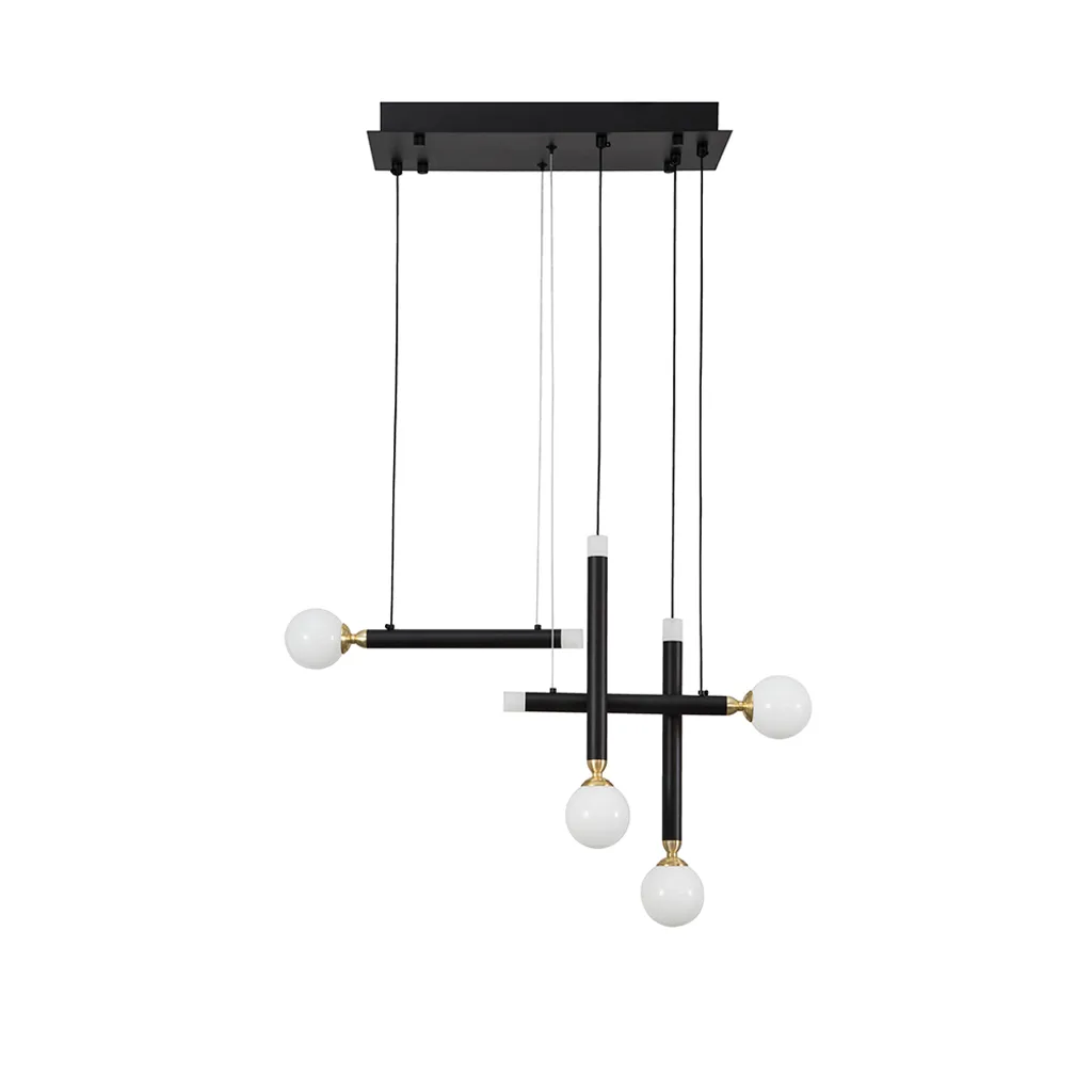 Luminaire suspendu LED Cayo Noir : solution éclairage design anti-reflet