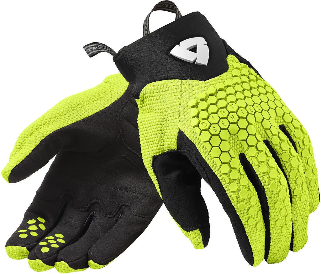 Gants Rev'it Massif Neon Yellow S - Protection et Confort pour Motocross