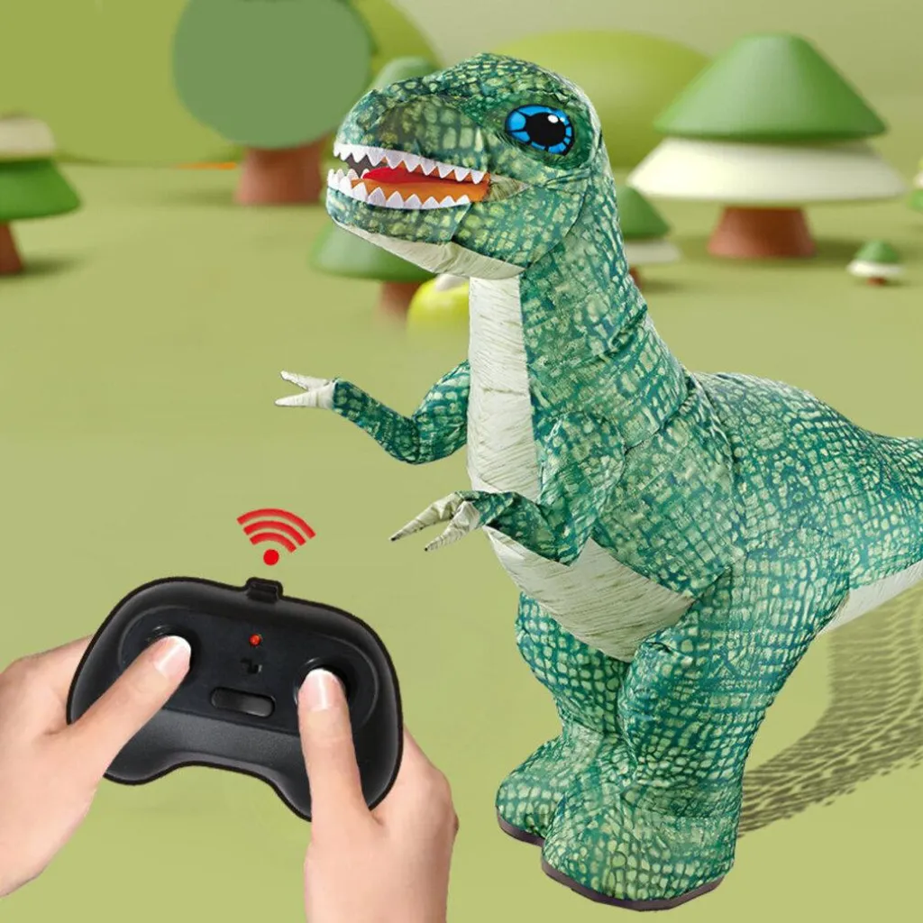 Dinosaure Gonflable Télécommandé XL - Robot Gonflable Géant Vert R/C - 3
