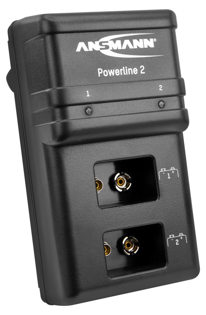 ANSMANN Akku Ladegerät für 1-2 NiMH 9V E-Block Akkus – Produktbild 